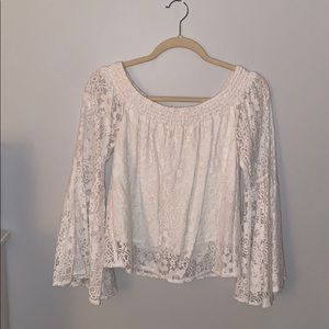 HOLLISTER Off the shoulder lace top